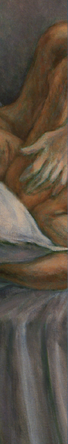 Lovers 'Winter'. Oil on canvas, 140 x 160 cm.